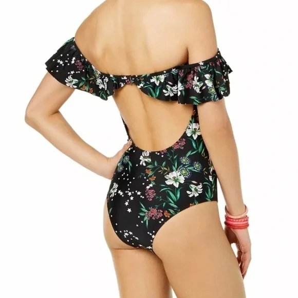 Raisins Off The Shoulder Cheeky One Piece Swimsuit - Picture 2 of 4